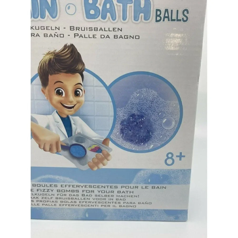 Buki France Mini Lab Bath Balls Kit Kids Ages 8+ Blue New DIY STEM Science 6 Act